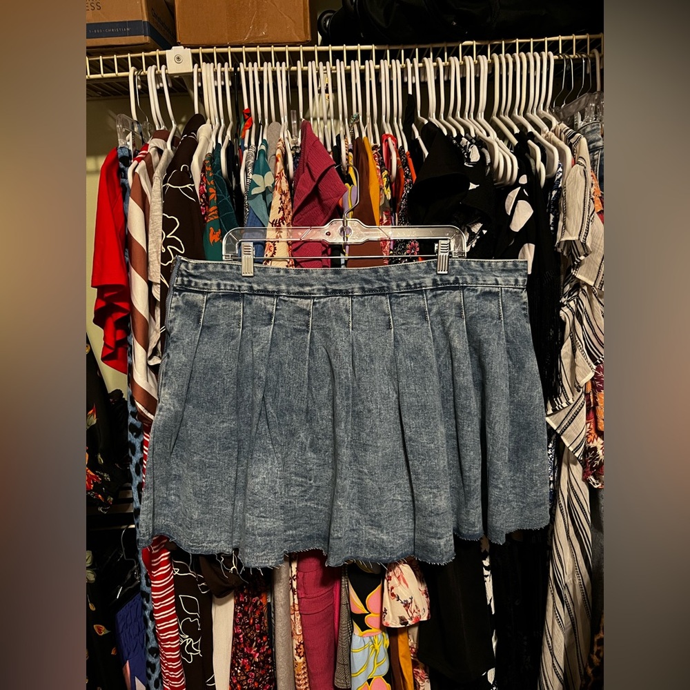 *NWOT* SHEIN Blue Denim Mini Skirt